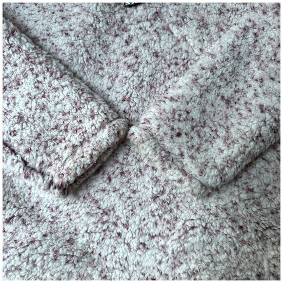 Time and Tru Lavender Fleece Quarter Zip Pullover Girl’s Size M (8-10) - Picture 7 of 14